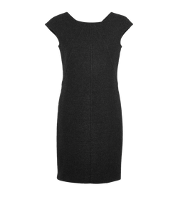 Max Mara Pinafore Dress, Wool, Grey, UK10, 3*