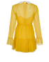 Gucci Chiffon Creponne Dress, £220, Clothing, Yellow, Silk, Back view