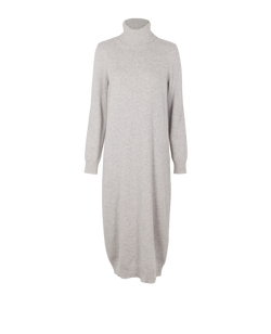 Max Mara Turtleneck Jumper Dress, Wool/Cashmere, Grey, Sz L, 2*