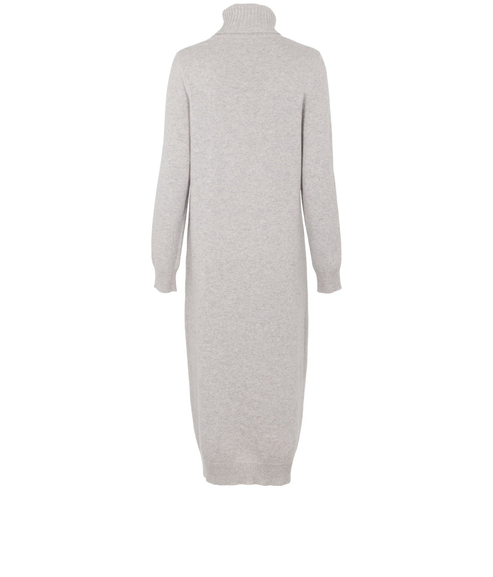 Max Mara Turtleneck Jumper Dress, &pound;110, Clothing, Grey, Cashmere/Wool, Back view