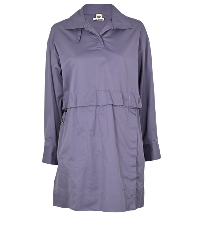 Hermes Short Polo Dress, £750, Clothing, Purple, Cotton, Front view