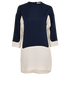 Celine Two-Tone Mini Dress, £220, Clothing, Navy/White, Viscose, Front view