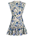 Zimmermann Mini Floral Dress, £220, Clothing, Blue/Cream/Green, Linen, Front view