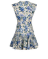 Zimmermann Mini Floral Dress, £220, Clothing, Blue/Cream/Green, Linen, Back view