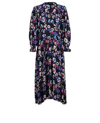 Isabel Marant Moyrazia Floral Dress, £150, Clothing, Blue/Grey/Pink, Silk, Front view