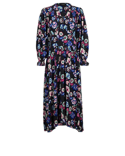 Isabel Marant Moyrazia Floral Dress, Silk, Multi, UK10, 2*