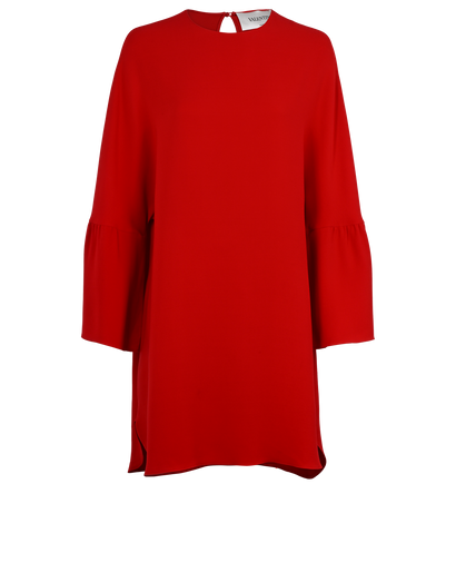 Valentino Mini Dress, £180, Clothing, Red, Silk, Front view