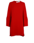 Valentino Mini Dress, £180, Clothing, Red, Silk, Front view