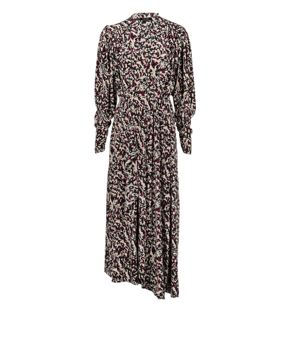 Isabel Marant Blaine Dress, £150, Clothing, Black/Purple/White, Silk, Front view