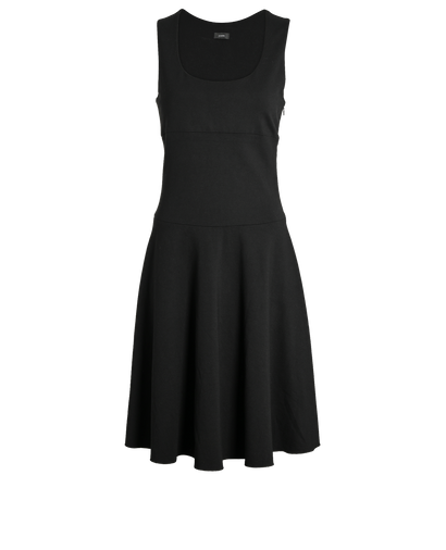 Joseph Sleeveless Dress, £120, Clothing, Black, Viscose, Front view
