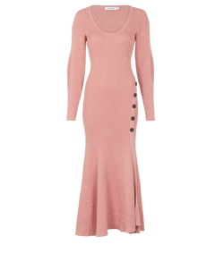 Self-Portrait Knit Dress, Cotton, Pink, Sz S, 3*