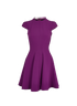 Miu Miu Flared Dress, £180, Clothing, Purple, Polyester (Polymer), Front view
