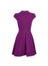 Miu Miu Flared Dress, £180, Clothing, Purple, Polyester (Polymer), Back view