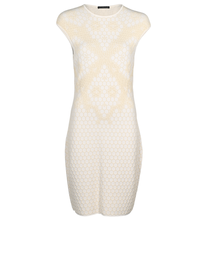 Alexander McQueen Honeycomb Dress, £150, Clothing, Cream, Viscose, Front view