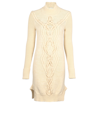Isabel Marant Cable Knit Dress, £250, Clothing, Cream, Wool, Front view