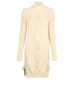 Isabel Marant Cable Knit Dress, Wool, Cream, UK10, 3*