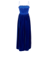 Gucci Fluid Velvet Dress, £295, Clothing, Blue, Silk/Viscose, Back view