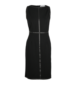 Max Mara Sleeveless Dress, Viscose, Black, UK10, 2*