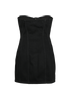 Saint Laurent Strapless Denim Dress, £220, Clothing, Black, Cotton, Back view