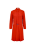Hermes Belted Shirt Dress, &pound;350, Clothing, Orange, Silk, Front view
