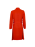Hermes Belted Shirt Dress, &pound;350, Clothing, Orange, Silk, Back view