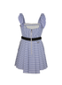 Self Portrait Striped Sailor Dress, &pound;130, Clothing, Blue/White, Cotton, Back view