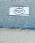 Prada Logo-Plaque Distressed Sleeveless Dress, £460, Clothing, Blue, Cotton, Other view