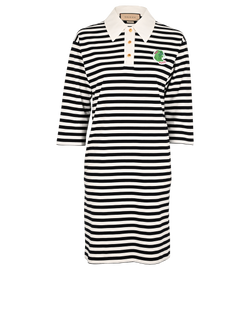 Gucci Stripes Rabbit Dress, Cotton, Black/White, Sz XXS, 3*