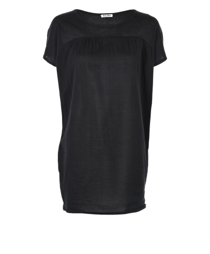 Miu Miu Dress, £160, Clothing, Black/Blue, Cotton/Silk, Front view