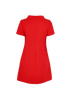 Valentino Crepe Couture Short Dress, £595, Clothing, Red, Silk/Wool, Back view