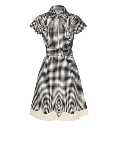 Prada Belted Check Dress, £350, Front view
