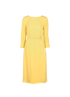 Gucci Belted Cady Dress, £450, Clothing, Yellow, Silk/Viscose, Front view