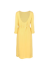 Gucci Belted Cady Dress, £450, Clothing, Yellow, Silk/Viscose, Back view