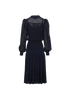 Fendi Long Sleeves Knitted Dress, £490, Clothing, Blue, Viscose, Back view