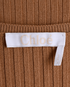 Chloe Ribbed Midi Dress, £220, Clothing, Brown, Wool, Other view