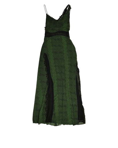 Victoria Beckham Snake Print Dress, &pound;295, Clothing, Green, Polyester (Polymer), Front view