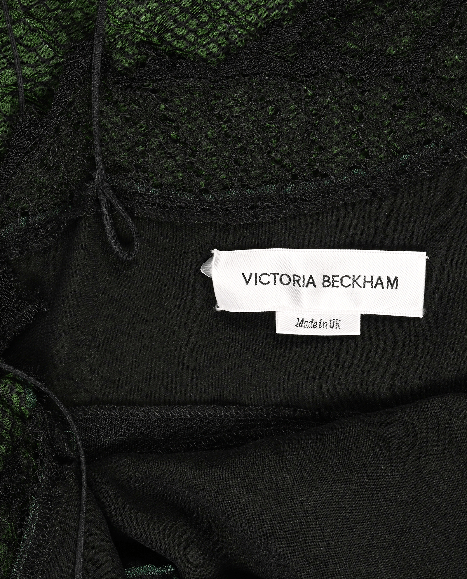 Victoria Beckham Snake Print Dress, &pound;295, Clothing, Green, Polyester (Polymer), Other view