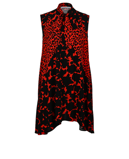 Givenchy Animalier Print Dress, £250, Clothing, Black/Red, Silk, Front view