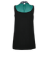 Miu Miu Sleeveless Dress, £180, Clothing, Black/Green, Viscose, Back view