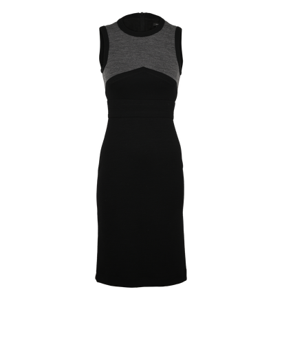 Joseph Pencil Dress, £90, Clothing, Black/Grey, Wool, Front view