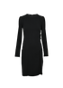 Gucci Cut-Out Belted Dress, £250, Clothing, Black, Viscose/Wool, Front view