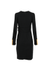 Gucci Cut-Out Belted Dress, £250, Clothing, Black, Viscose/Wool, Back view