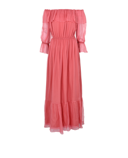 Gucci Maxi Chiffon Dress, Silk, Pink, UK8, 3*