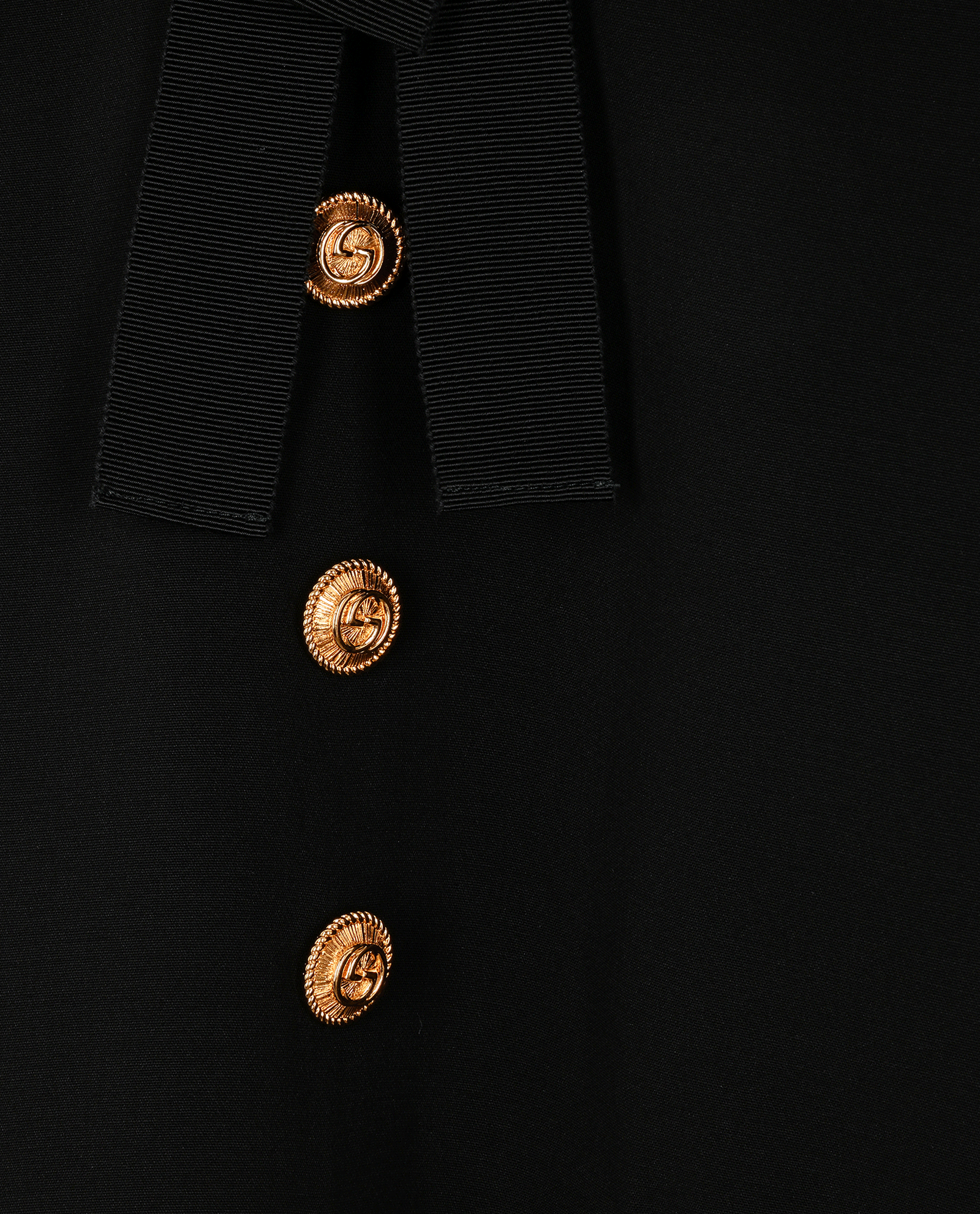 Gucci Collar Dress, &pound;290, Clothing, Black, Silk/Wool, Other view