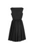 Prada Logo Belted Dress, &pound;795, Clothing, Black, Nylon, Back view