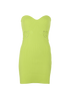 Self-Portrait Inserted Lace Ribbed Mini Dress, front view