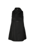 Prada Logo Mini Hooded Dress, £595, Clothing, Black, Nylon, Front view