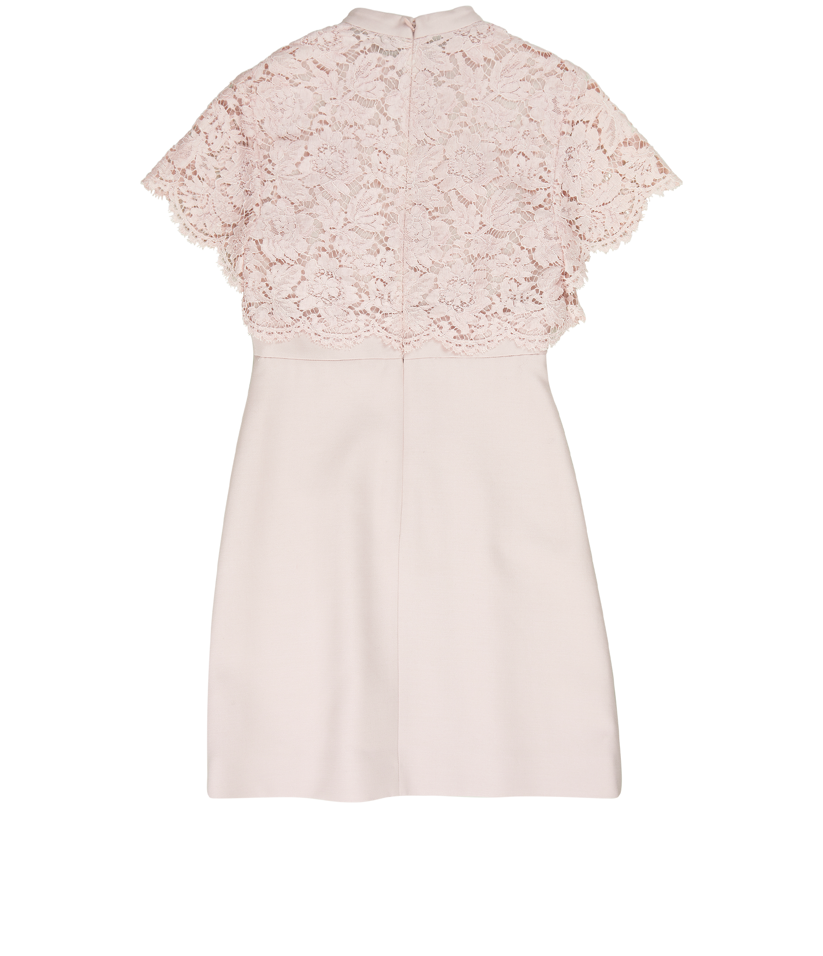 Valentino Lace Bodice Dress, &pound;350, Clothing, Pink, Wool, Back view