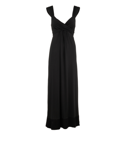 Joseph Long Belted Dress, &pound;110, Clothing, Black, Polyester (Polymer), Front view