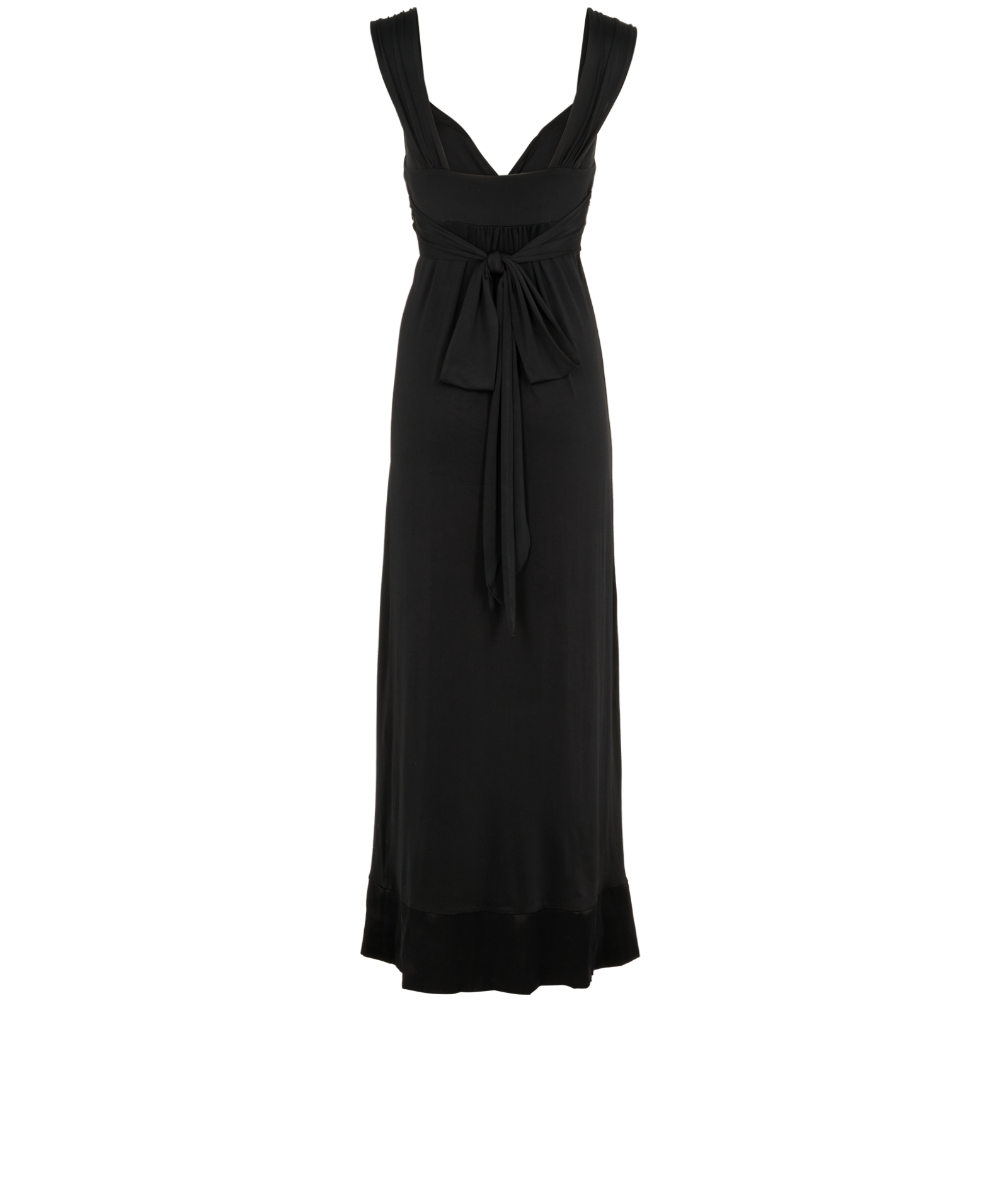 Joseph Long Belted Dress, &pound;110, Clothing, Black, Polyester (Polymer), Back view